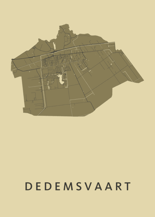 Dedemsvaart GoldenRod Stadskaart Poster Kopen