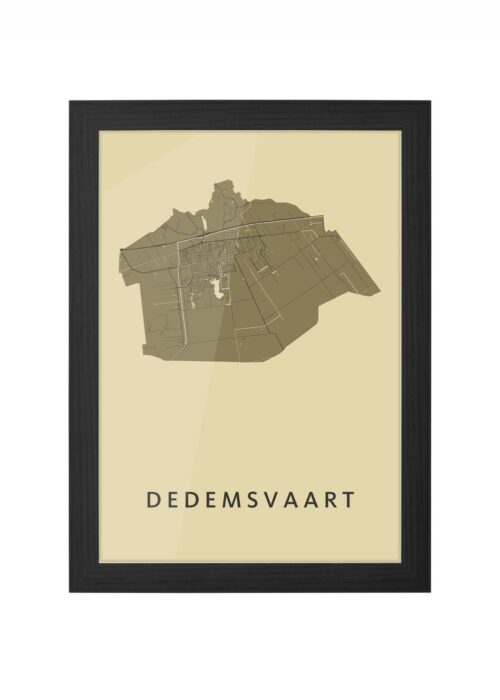 Dedemsvaart GoldenRod Ingelijst in Zwart lijst Kopen | Kunst in Kaart