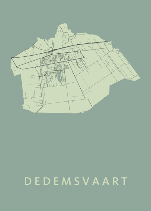 Dedemsvaart Olive Stadskaart Poster Kopen