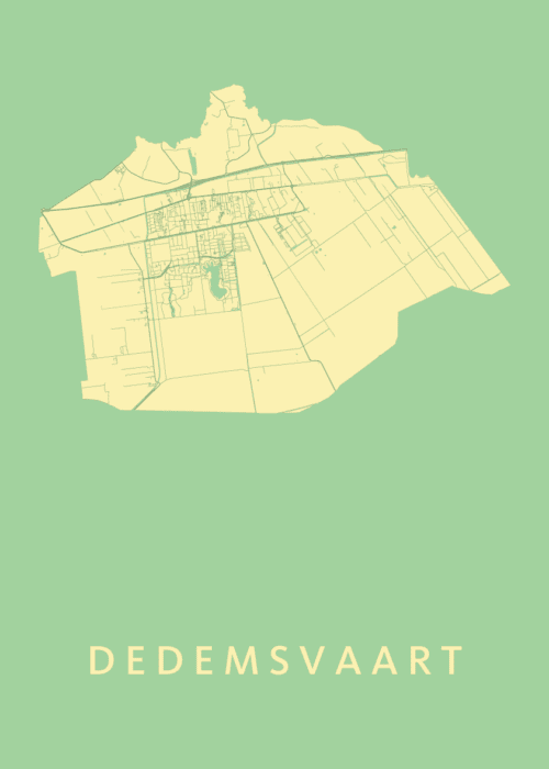 Dedemsvaart Spring Stadskaart Poster Kopen