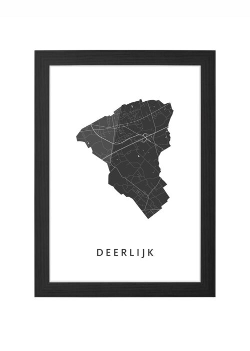 Deerlijk Ingelijst in Zwart lijst Kopen | Kunst in Kaart