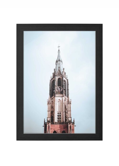 nieuwe kerk fotografie poster ingelijst in zwarte lijst