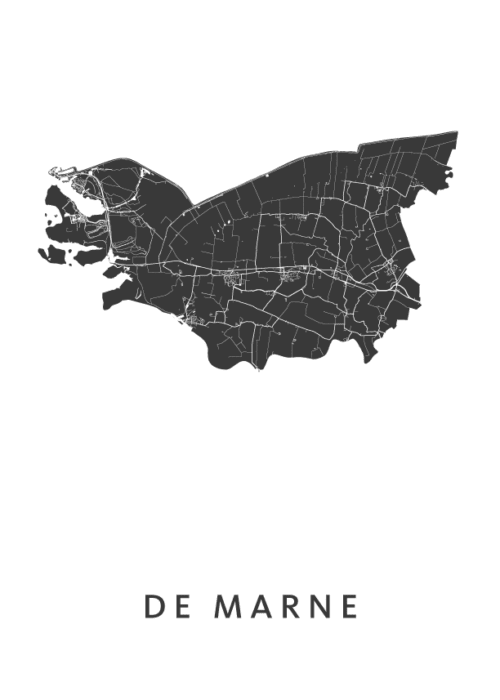 De Marne Stadskaart Poster Kopen