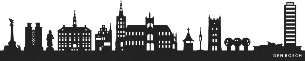 Den Bosch zwarte skyline