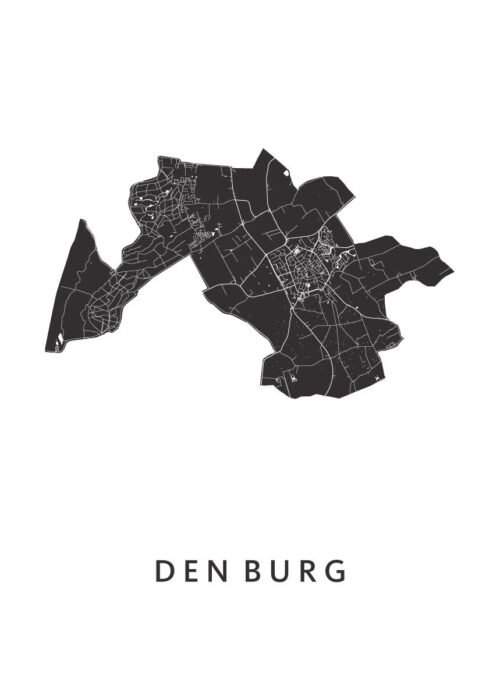 Den Burg Stadskaart Poster Kopen