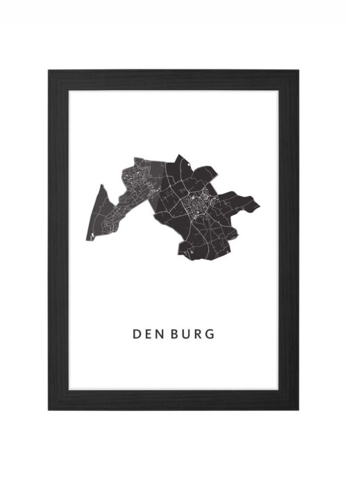 Den Burg Ingelijst in Zwart lijst Kopen | Kunst in Kaart