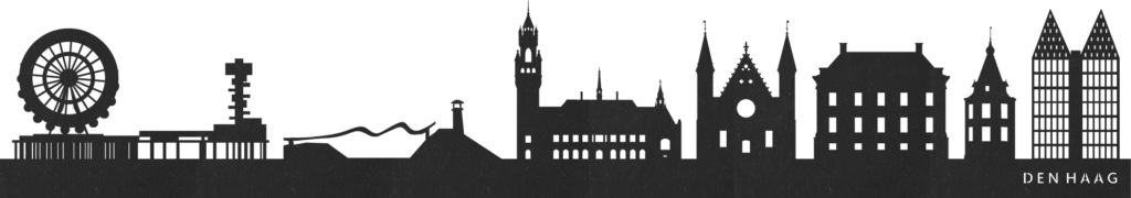 Den Haag zwarte skyline