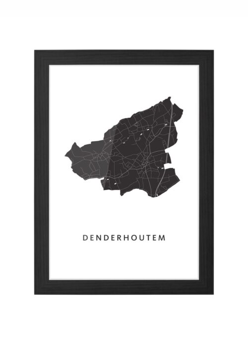 Denderhoutem Ingelijst in Zwart lijst Kopen | Kunst in Kaart