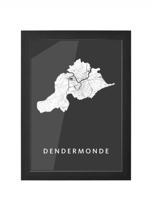 Dendermonde Black Ingelijst in Zwart lijst Kopen | Kunst in Kaart