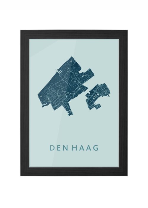 Den Haag Mint Ingelijst in Zwart lijst Kopen | Kunst in Kaart