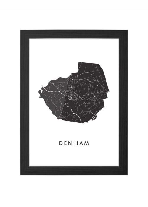 Den Ham Ingelijst in Zwart lijst Kopen | Kunst in Kaart