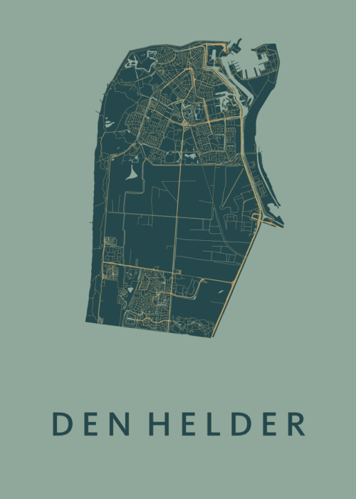 Den Helder Amazon Stadskaart Poster Kopen