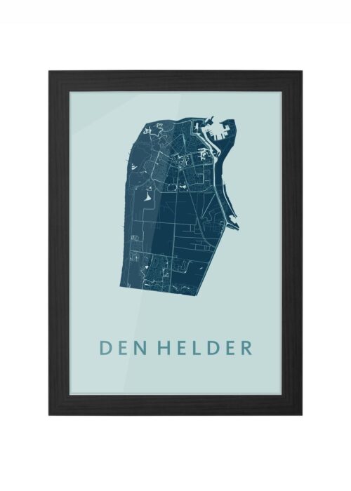 Den Helder Mint Ingelijst in Zwart lijst Kopen | Kunst in Kaart