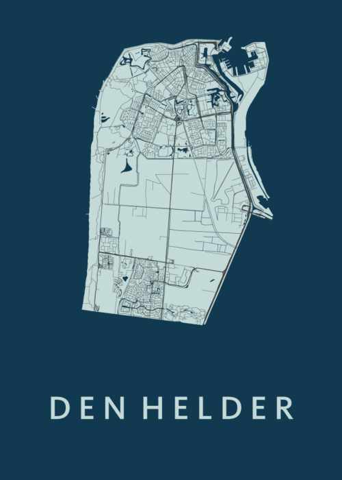 Den Helder Navy Stadskaart Poster Kopen