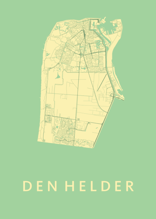 Den Helder Spring Stadskaart Poster Kopen