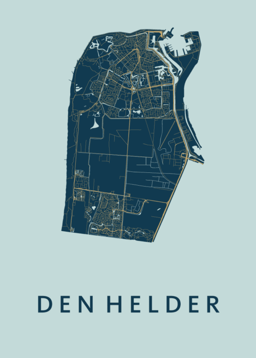 Den Helder Prussian Stadskaart Poster Kopen