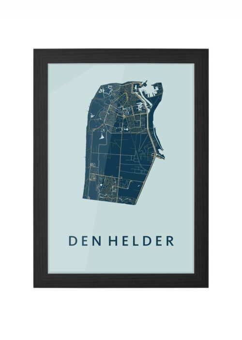 Den Helder Prussian Ingelijst in Zwart lijst Kopen | Kunst in Kaart