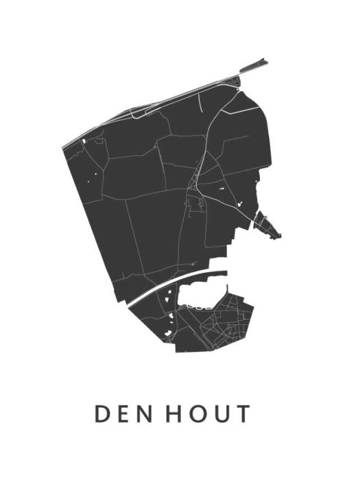 Den Hout Stadskaart Poster Kopen