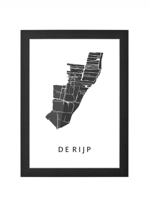 De Rijp Ingelijst in Zwart lijst Kopen | Kunst in Kaart