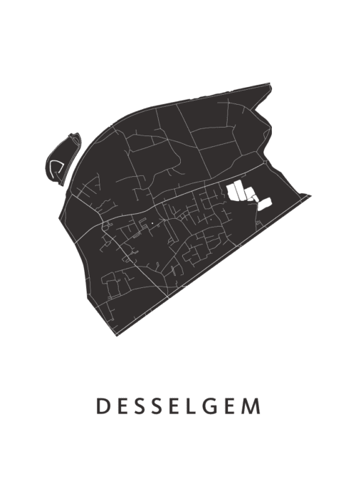 Desselgem Stadskaart Poster Kopen