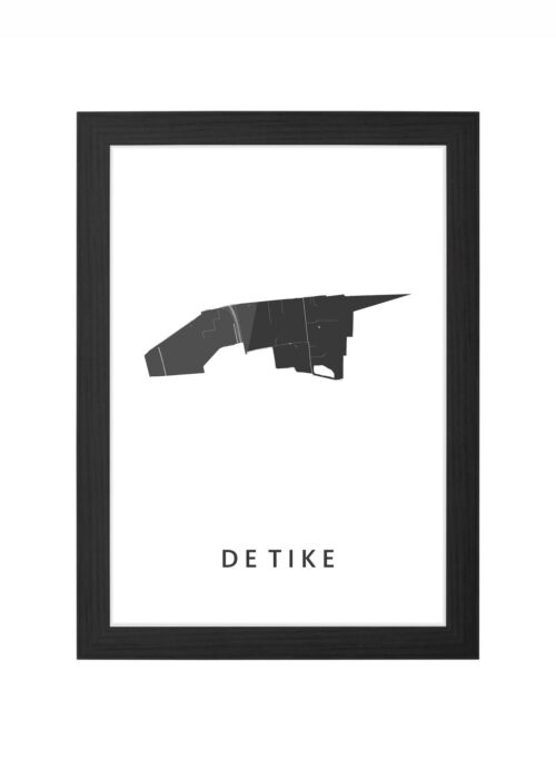 De Tike Ingelijst in Zwart lijst Kopen | Kunst in Kaart
