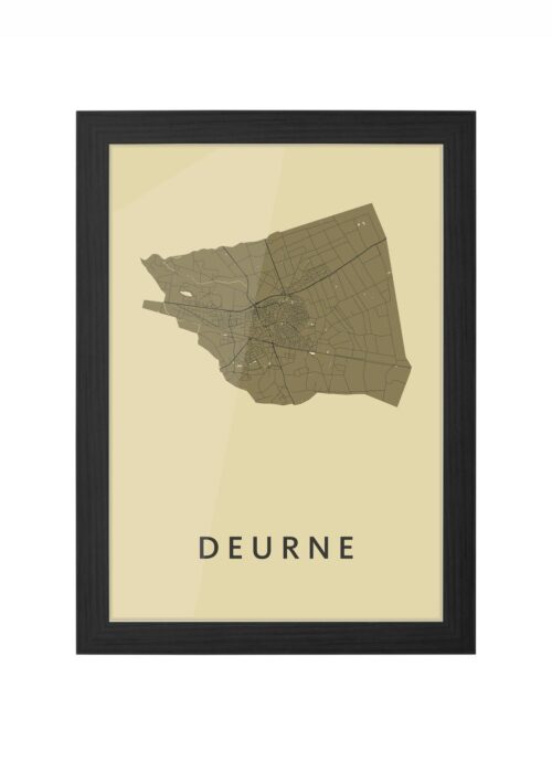 Deurne GoldenRod Ingelijst in Zwart lijst Kopen | Kunst in Kaart