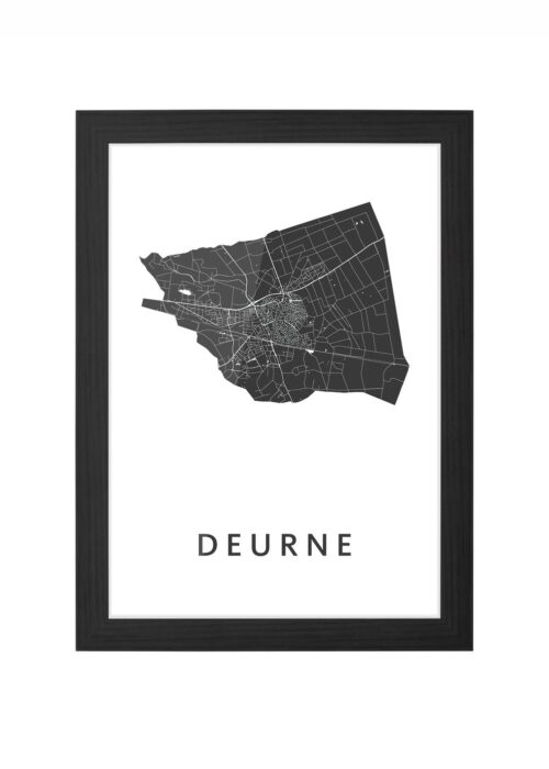 Deurne White Ingelijst in Zwart lijst Kopen | Kunst in Kaart
