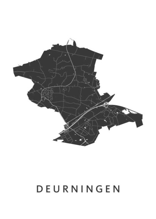 Deurningen Stadskaart Poster Kopen