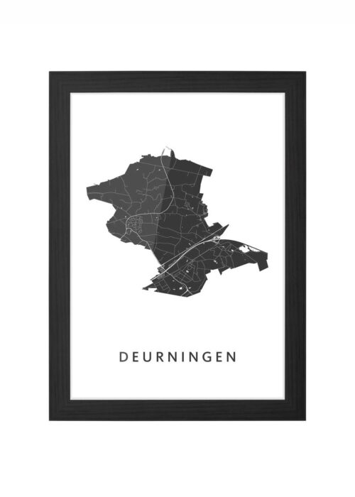 Deurningen Ingelijst in Zwart lijst Kopen | Kunst in Kaart