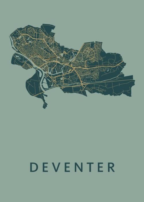 Deventer Amazon Stadskaart Poster Kopen