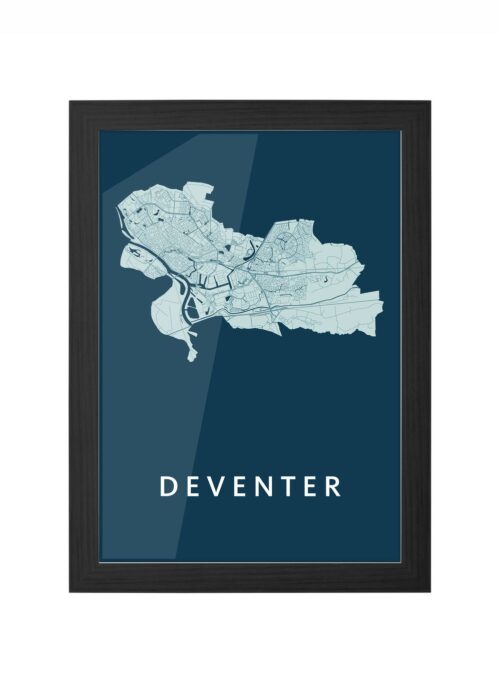 Deventer Feldgrau Ingelijst in Zwart lijst Kopen | Kunst in Kaart