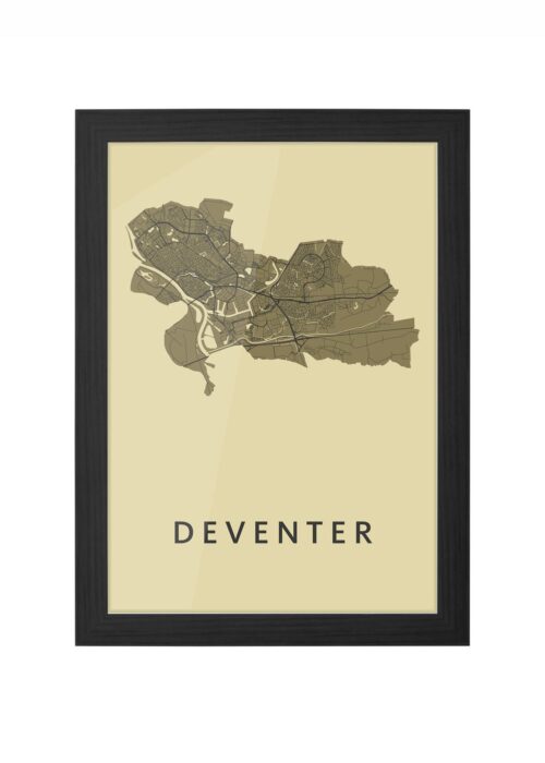 Deventer GoldenRod Ingelijst in Zwart lijst Kopen | Kunst in Kaart