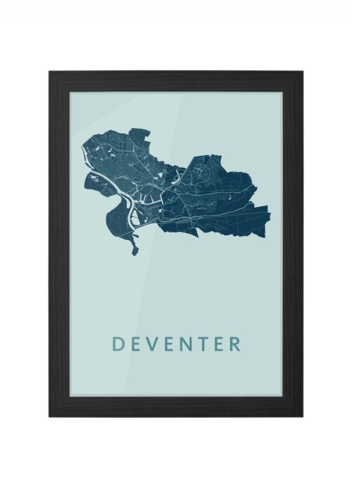 Deventer Mint Ingelijst in Zwart lijst Kopen | Kunst in Kaart