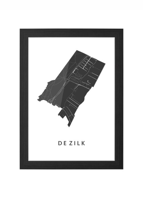 De Zilk Ingelijst in Zwart lijst Kopen | Kunst in Kaart