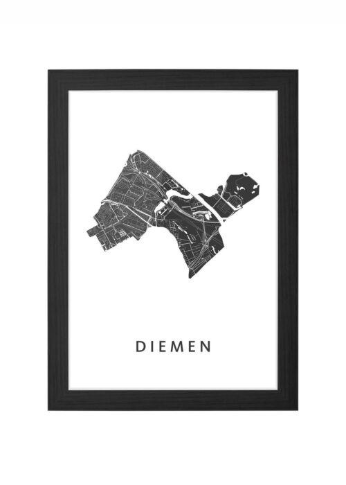 Diemen Ingelijst in Zwart lijst Kopen | Kunst in Kaart