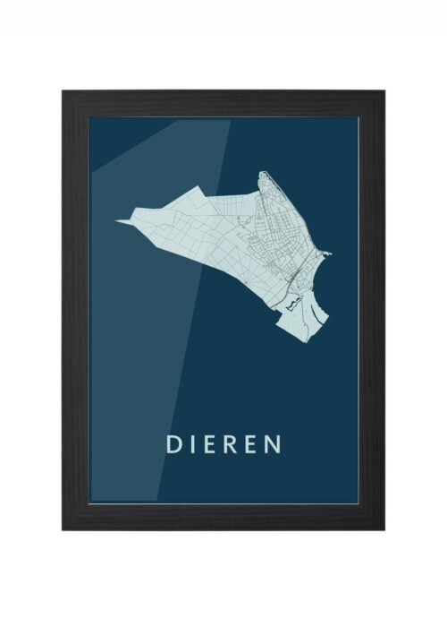Dieren Navy Ingelijst in Zwart lijst Kopen | Kunst in Kaart