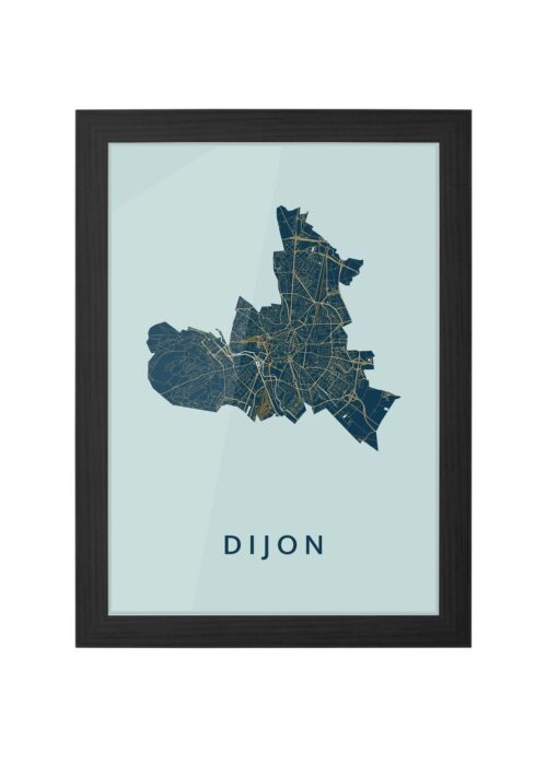 Dijon  Prussian Ingelijst in Zwart lijst Kopen | Kunst in Kaart