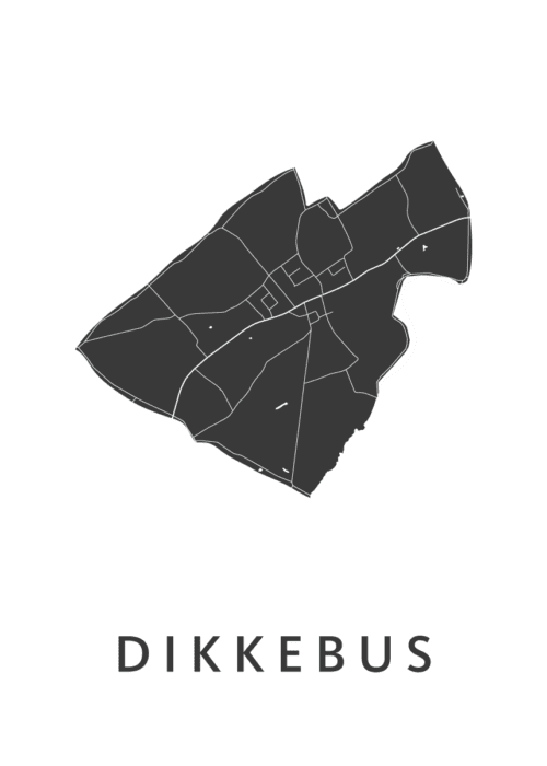 Dikkebus Stadskaart Poster Kopen