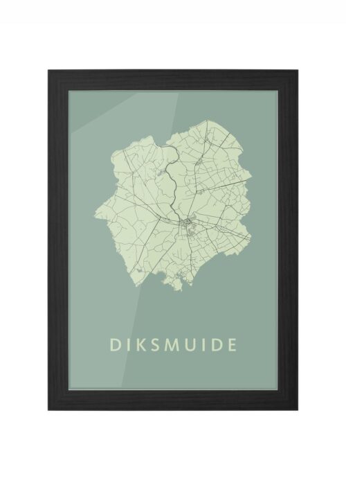 Diksmuide Olive Ingelijst in Zwart lijst Kopen | Kunst in Kaart