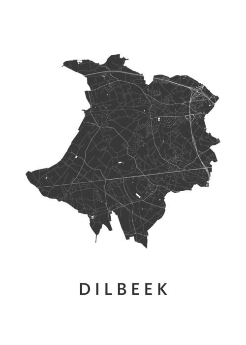 Dilbeek Stadskaart Poster Kopen