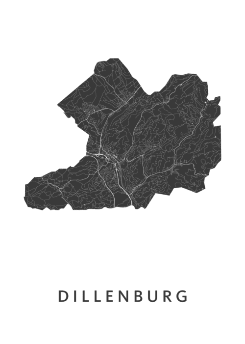 Dillenburg Stadskaart Poster Kopen