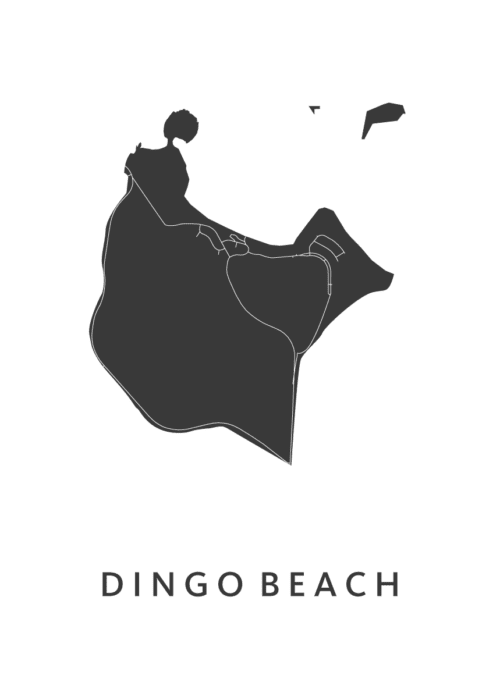 Dingo Beach Stadskaart Poster Kopen