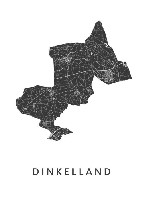 Dinkelland Stadskaart Poster Kopen