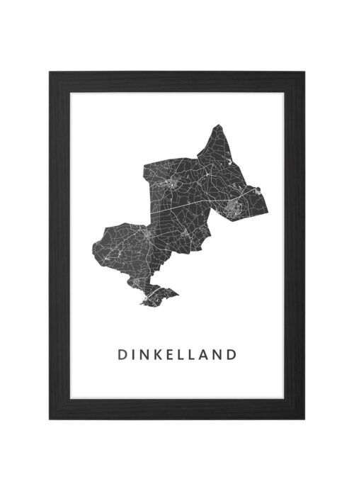 Dinkelland Ingelijst in Zwart lijst Kopen | Kunst in Kaart