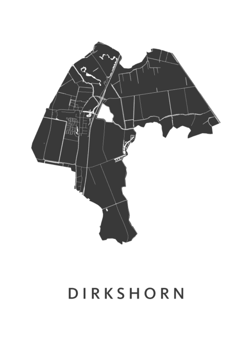 Dirkshorn Stadskaart Poster Kopen