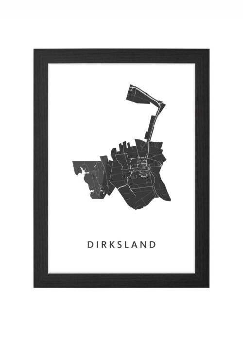 Dirksland Ingelijst in Zwart lijst Kopen | Kunst in Kaart