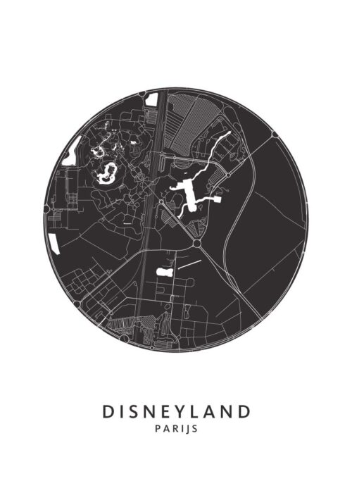 Disneyland Parijs Regiokaart Poster