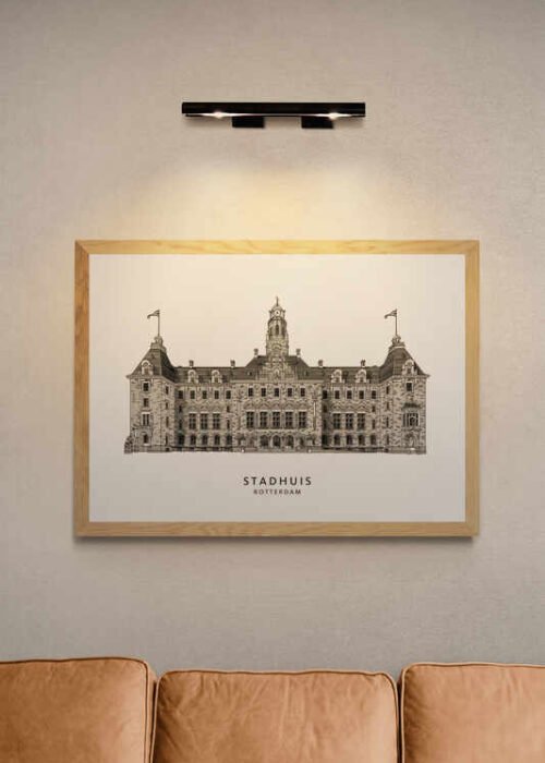 Stadhuis Rotterdam Coolsingel Poster