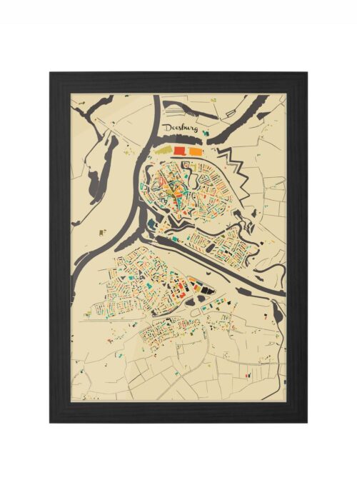 Doesburg Ingelijst in Zwart lijst Kopen | Kunst in Kaart