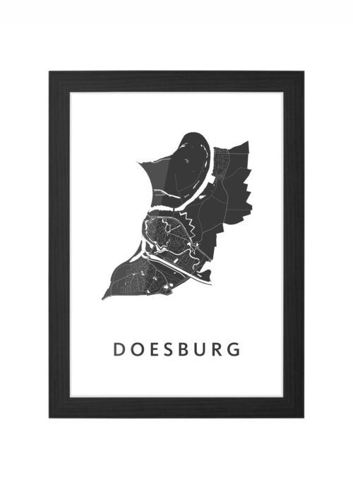 Doesburg Ingelijst in Zwart lijst Kopen | Kunst in Kaart